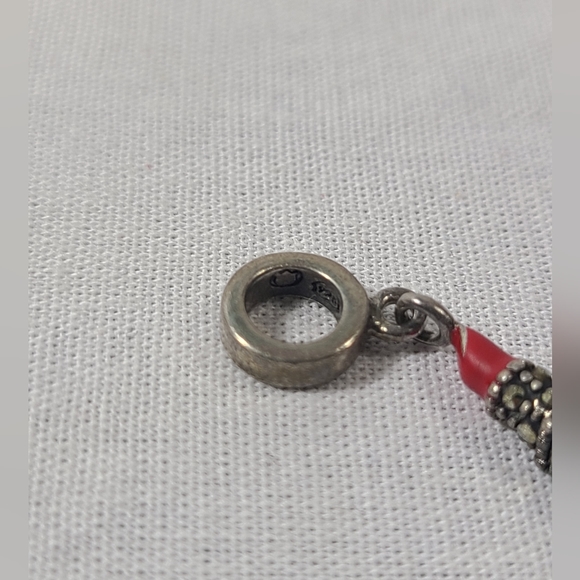 Black Label Persona Girl Sterling Silver "Red Lipstick" Bead Charm- Flawed - Picture 4 of 5